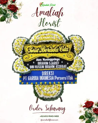 Papan Bunga Duka di Sumowono